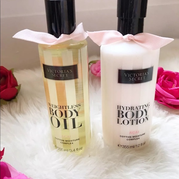 V. SECRET ACAI COTTON WEIGHTLESS OIL & LOTION SET - Picture 6 of 6